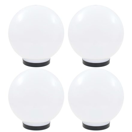 vidaXL 4 db LED gömblámpa 25 cm PMMA 