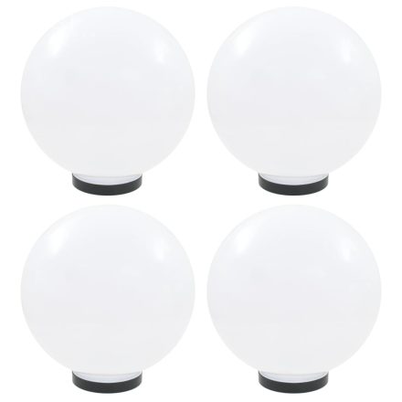 vidaXL 4 db LED gömblámpa 30 cm PMMA 