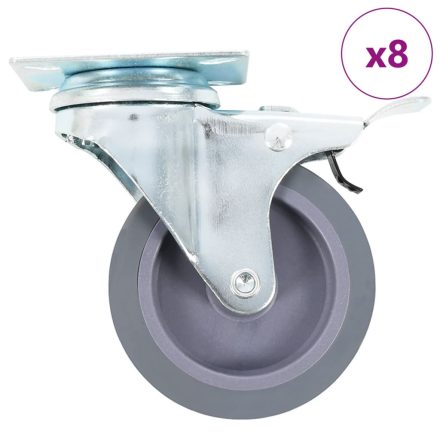 vidaXL 8 db önbeálló görgő 75 mm