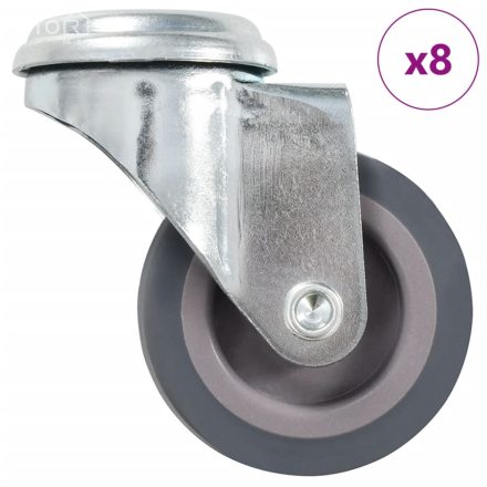 vidaXL 8 darab hátfuratos önbeálló görgő 50 mm