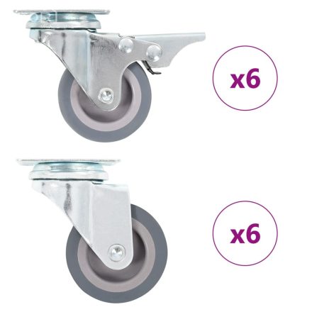 vidaXL 12 darab önbeálló görgő 50 mm