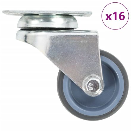 vidaXL 16 db dupla kerekes önbeálló görgő 50 mm
