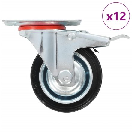 vidaXL 12 darab önbeálló görgő 75 mm
