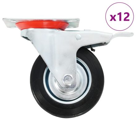 vidaXL 12 darab önbeálló görgő 100 mm