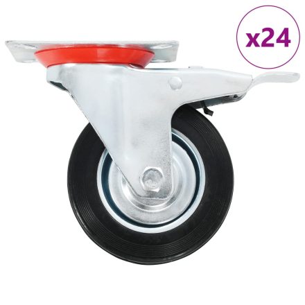 vidaXL 24 darab önbeálló görgő 100 mm