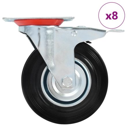 vidaXL 8 darab önbeálló görgő 125 mm