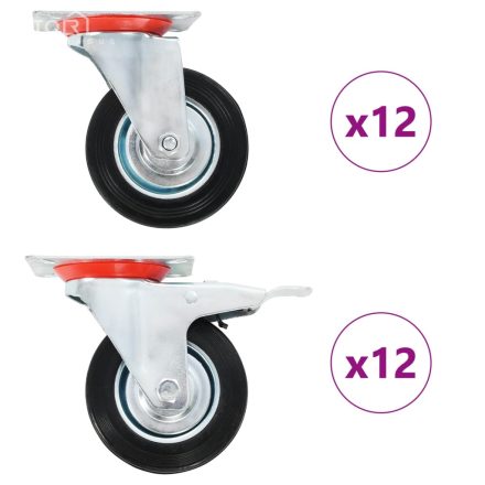 vidaXL 24 darab önbeálló görgő 100 mm