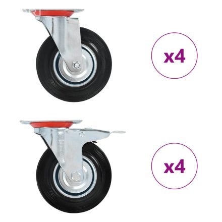 vidaXL 8 darab önbeálló görgő 125 mm