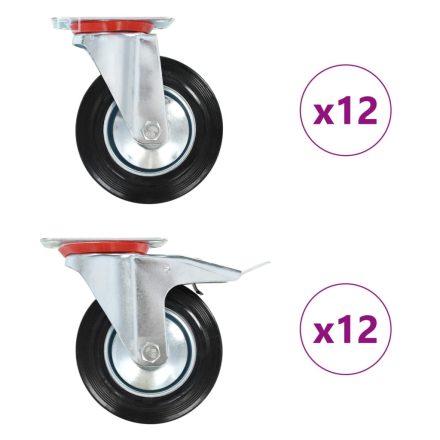 vidaXL 24 darab önbeálló görgő 160 mm