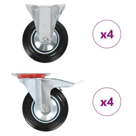 vidaXL 8 db görgő 160 mm 