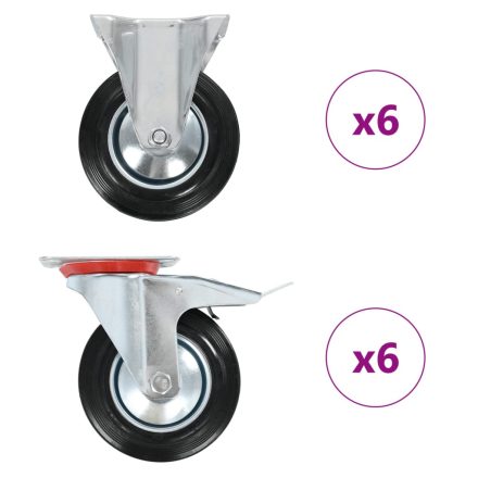 vidaXL 12 darab görgő 160 mm