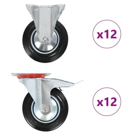 vidaXL 24 darab görgő 160 mm