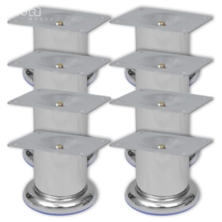vidaXL 8 db kerek króm kanapéláb 60 mm