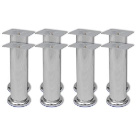 vidaXL 8 darab kerek króm kanapéláb 180 mm