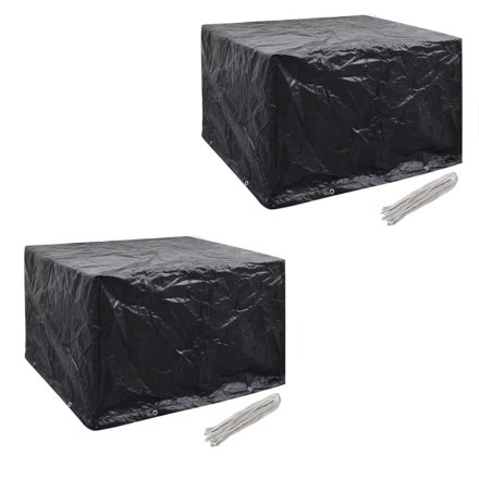 vidaXL 2 db védőhuzat 4 személyes polyrattan szetthez 113 x 113 cm 