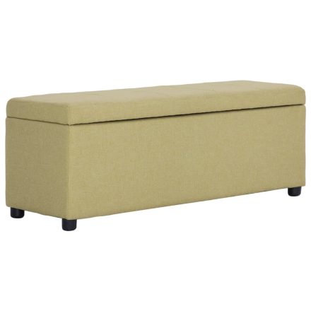 vidaXL zöld poliészter pad tárolórekesszel 116 cm