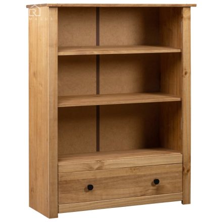vidaXL panama stílusú tömör fenyőfa könyvespolc 80 x 35 x 110 cm