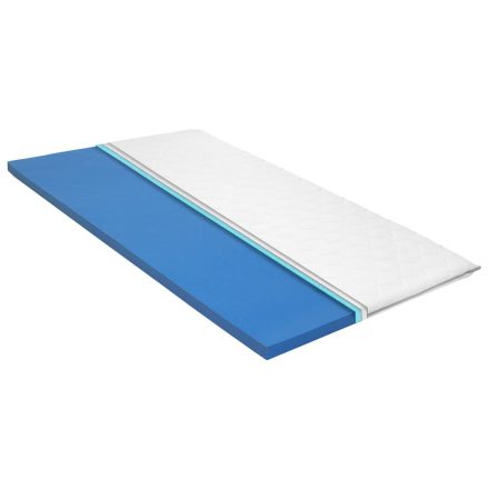 vidaXL viszkoelasztikus memóriahabos matractakaró 100 x 200 x 6 cm