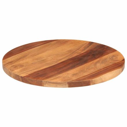 vidaXL kerek tömör akácfa asztallap 25-27 mm 50 cm