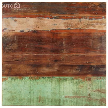 vidaXL négyszögű tömör újrahasznosított fa asztallap 80x80 cm 15-16 mm