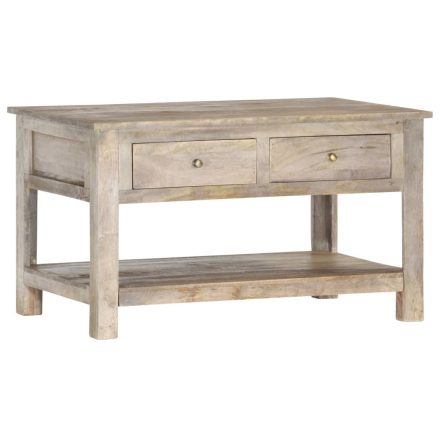 vidaXL tömör mangófa dohányzóasztal 82 x 52 x 47 cm 