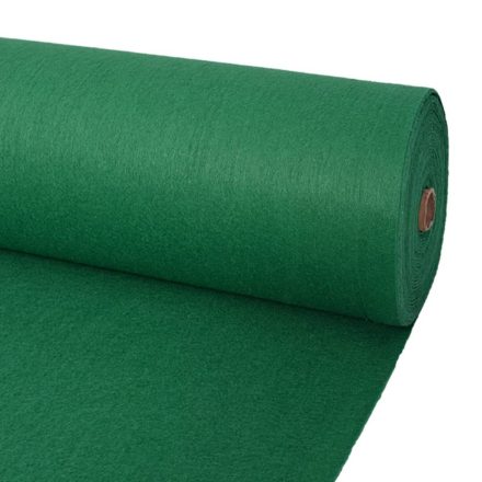 vidaXL 1x12 m Zöld világos kiállítási szőnyeg