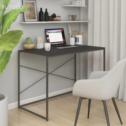 vidaXL fekete szerelt fa számítógépasztal 110 x 60 x 70 cm
