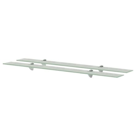 vidaXL 2 db lebegő üvegpolc 100 x 20 cm 8 mm