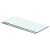 vidaXL 2 db átlátszó üveg paneles polc 40 x 12 cm