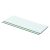 vidaXL 2 db átlátszó üveg paneles polc 50 x 12 cm