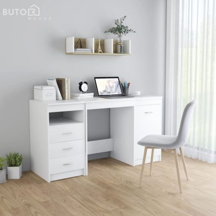 vidaXL fehér szerelt fa íróasztal 140 x 50 x 76 cm