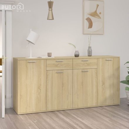 vidaXL sonoma tölgy színű szerelt fa tálalószekrény 160 x 36 x 75 cm