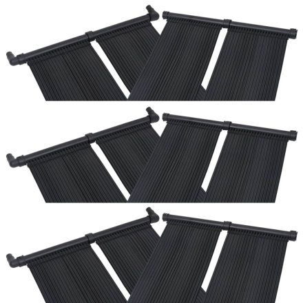 vidaXL 6 db napelemes medencefűtő panel 80 x 310 cm