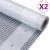 vidaXL 2 db fehér takaróponyva 260 g/m² 1,5 x 15 m