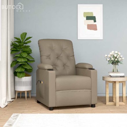 vidaXL cappuccino műbőr felállást segítő fotel