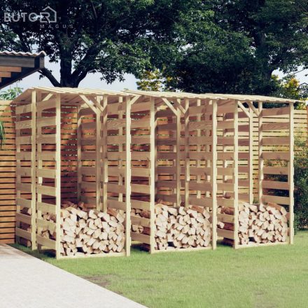 vidaXL 6 db impregnált fenyőfa pergola tetővel 100 x 90 x 200 cm