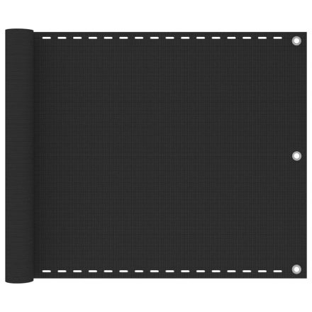 vidaXL antracitszürke HDPE erkélytakaró 75 x 300 cm