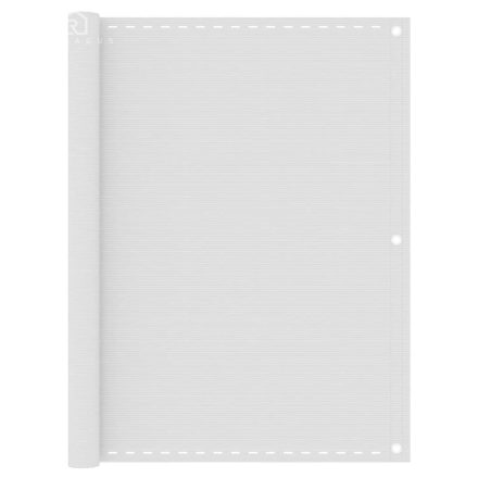 vidaXL fehér HDPE erkélytakaró 120 x 500 cm