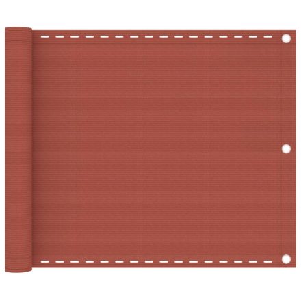 vidaXL terrakotta HDPE erkélytakaró 75 x 600 cm