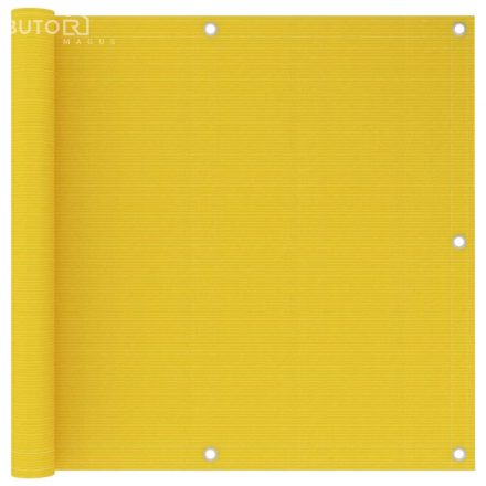 vidaXL sárga HDPE erkélyparaván 90 x 600 cm