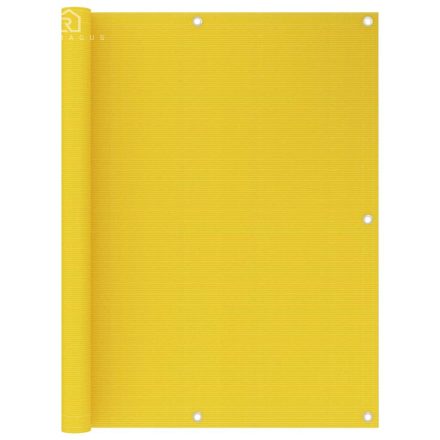 vidaXL sárga HDPE erkélytakaró 120 x 300 cm