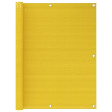 vidaXL sárga HDPE erkélytakaró 120 x 500 cm