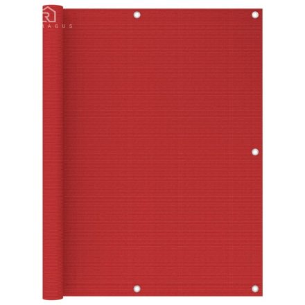 vidaXL piros HDPE erkélytakaró 120 x 500 cm