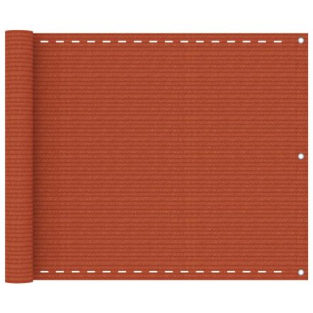 vidaXL narancssárga HDPE erkélytakaró 75 x 300 cm