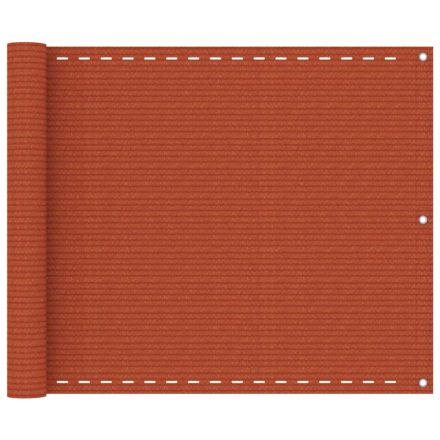 vidaXL narancssárga HDPE erkélytakaró 75 x 600 cm