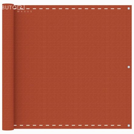 vidaXL narancssárga HDPE erkélyparaván 90 x 400 cm