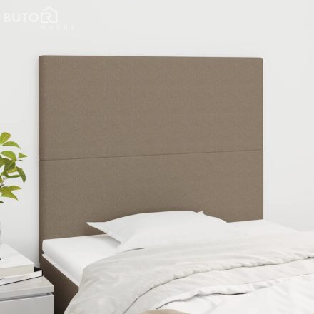 vidaXL 2 db tópszínű szövet fejtámla 80x5x78/88 cm