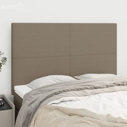 vidaXL 4 db tópszínű szövet fejtámla 72 x 5 x 78/88 cm