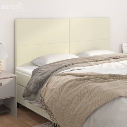 vidaXL 4 db krémszínű műbőr fejtámla 80 x 5 x 78/88 cm