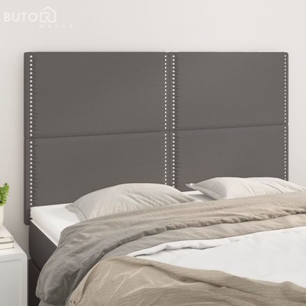 vidaXL 4 db szürke műbőr fejtámla 72 x 5 x 78/88 cm